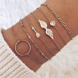 NEWBUY 23 Style Mix Turtle Heart Pearl Wave LOVE Crystal Marble Charm Bracelets for Women Boho Tassel Bracelet Femme Bijoux