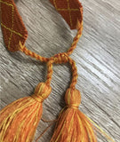 Hot Brand Jewelry 30 Colors Cotton Rope Woven Bracelets Letter Signature Embroidery Bangle For Women Tassel Lace-up Bracelets