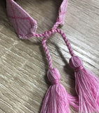 Hot Brand Jewelry 30 Colors Cotton Rope Woven Bracelets Letter Signature Embroidery Bangle For Women Tassel Lace-up Bracelets